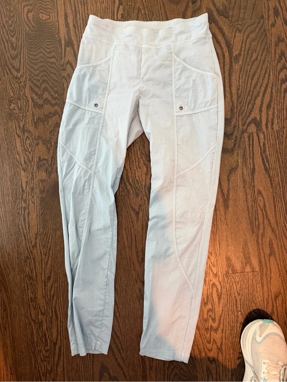 XCVI Light Blue Casual Stretch Cargo Pants